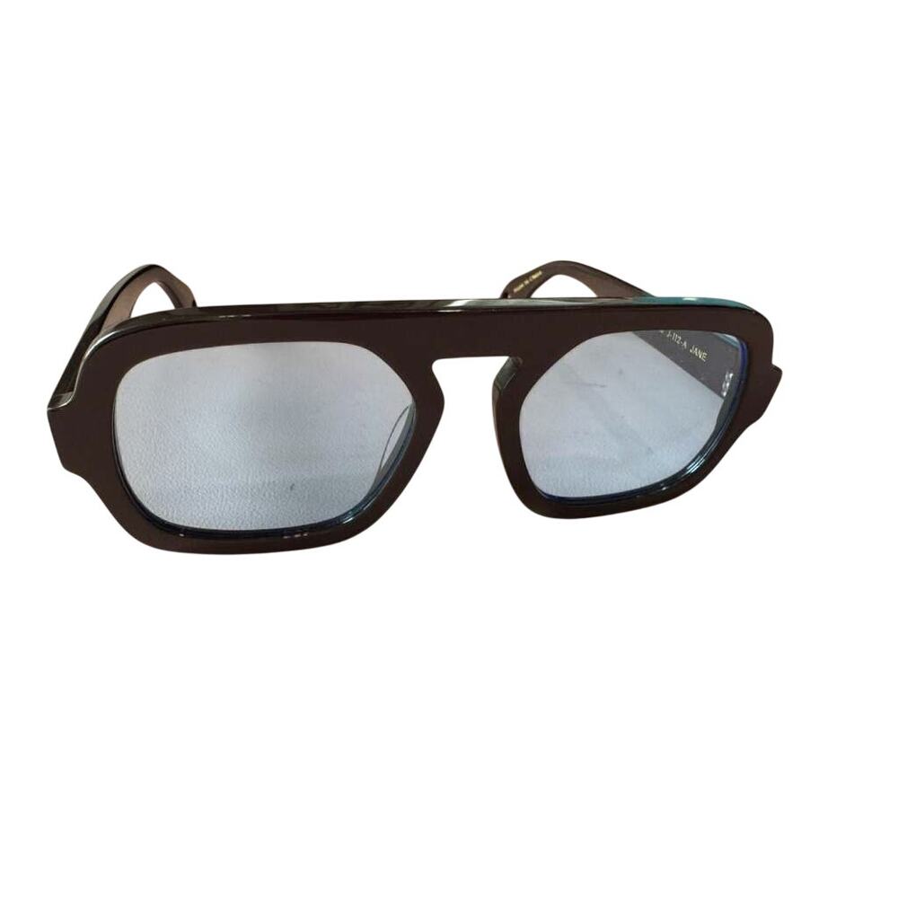 Elisa Johnson Sunglasses Jane Womens Gloss Aviator Designer Frame